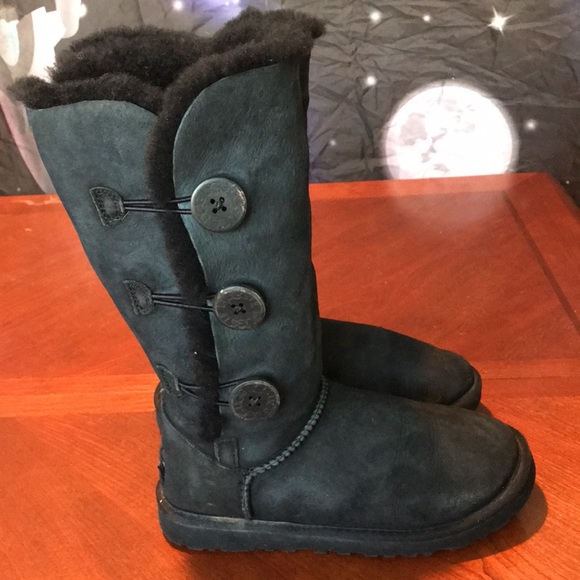 Ugg black winter boots size 6 - Picture 4 of 16